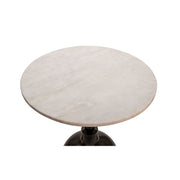 Sagebrook Home 22`` Metal Side Table W/ Orb Base, Gunmetal