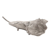 Sagebrook Home 21`` Metal Leaf Platter, Nickel