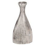 Sagebrook Home 15608-01 24" H Ridged Metal Vase, Nickel