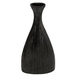 Sagebrook Home 24"H Ridged Metal Vase, Black