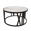 Sagebrook Home 30`` Round Coffee Table, Black