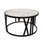 Sagebrook Home 30`` Round Coffee Table, Black
