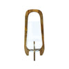 Sagebrook Home 15630-01, 24" Glass Lantern With Wood Handle, Natural