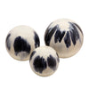 Sagebrook Home Set of 3 Metal Orbs, White