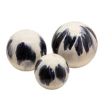 Sagebrook Home Set of 3 Metal Orbs, White
