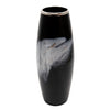 Sagebrook Home 15650-04 24" H Glass Vase with Metal Ring, Black