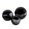 Sagebrook Home Set of 3 Metal Orbs, Black