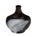 Sagebrook Home 15650-07 12" H Glass Vase, Black