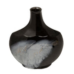 Sagebrook Home 15650-08 15" H Glass Vase, Black