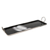 Sagebrook Home 15650-09 32" X 10" Metal Tray with Handle, Black