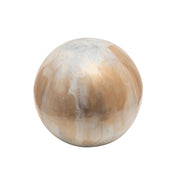 Sagebrook Home Set of 3 Metal Orbs, Cream