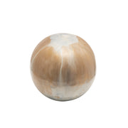 Sagebrook Home Set of 3 Metal Orbs, Cream