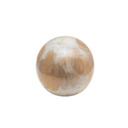 Sagebrook Home Set of 3 Metal Orbs, Cream