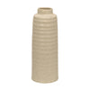 Sagebrook Home Ceramic 16`` Ribbed Vase, Ivory