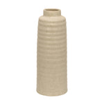 Sagebrook Home Ceramic 16`` Ribbed Vase, Ivory