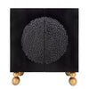 Sagebrook Home Wood 39X47`` Hammered Cabinet, Black