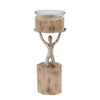 Sagebrook Home 15697-02 12" H Man Candle Holder, Brown