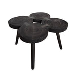 Sagebrook Home 15703-03 17" H Wooden Accent Table, Black