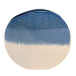 Sagebrook Home 15709-02 15" Round 3-Tone Vase, White/Navy