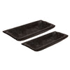 Sagebrook Home Set of 2 Wood 15`` Rectangular Tray, Black