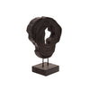 Sagebrook Home Wood, 15`` Abstract Table Top Deco, Black