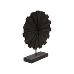 Sagebrook Home 15718 18" Wood, Pinwheel Decoration, Black