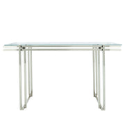 Sagebrook Home 15725-03 Steel Console Table, Silver
