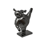 Sagebrook Home Resin 10" Warrior-Kicking, Gray