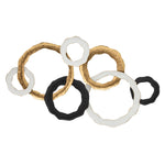 Sagebrook Home Metal 23`` Loops Wall Decor, Multi Wb