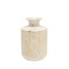 Sagebrook Home Metal  10" Deco Tribal Jar, Antique White
