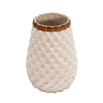 Sagebrook Home 15737 9" Textured Vase, White