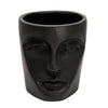 Sagebrook Home 15740-01 8" Face Vase, Black