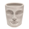 Sagebrook Home 8" Face Vase, White