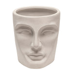 Sagebrook Home 8" Face Vase, White