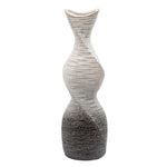 Sagebrook Home 20" Twisted Vase, Cream