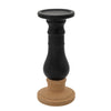 Sagebrook Home 15" Candle Holder 2Tone, Black
