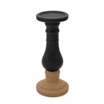 Sagebrook Home 11" Candle Holder 2Tone, Black