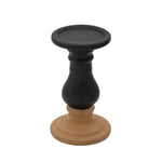 Sagebrook Home 8" Candle Holder 2Tone, Black
