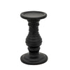 Sagebrook Home 8" Textured Candle Holder, Black