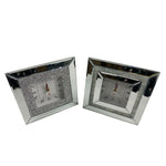 Sagebrook Home Set of 2, 8`` Table Clocks, Silver
