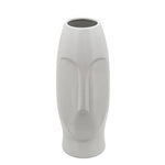 Sagebrook Home 15763-01 14" H Face Vase, White
