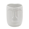 Sagebrook Home 5" Face Planter, White