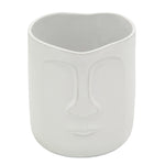 Sagebrook Home 6" Face Planter White
