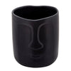 Sagebrook Home 6" Face Planter Black