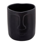 Sagebrook Home 6" Face Planter Black