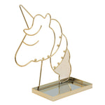 Sagebrook Home Metal 11`` Unicorn Rack, Gold