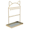 Sagebrook Home Metal 13`` Cat Ears Hanger, Gold