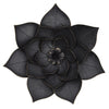Sagebrook Home 15807-01 19" Metal Lotus Wall Deco, Black
