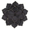 Sagebrook Home Metal 20``  Multi-Layer Flower Wall Deco, Black