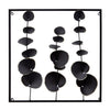 Sagebrook Home 15809 20" Metal 20X20 Wall Deco, Black Wb